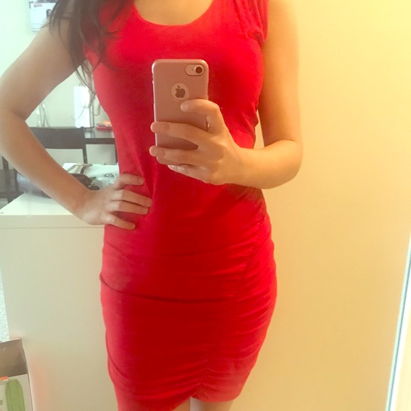Express Dresses & Skirts - Express Red hot 👗 with zipper back XS